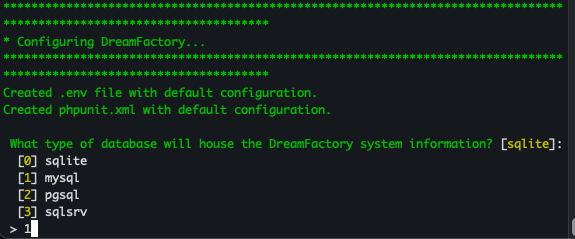 Default Database Selection